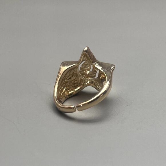 Y2k 2000s vintage adjustable gold star ring - Picture 4 of 7